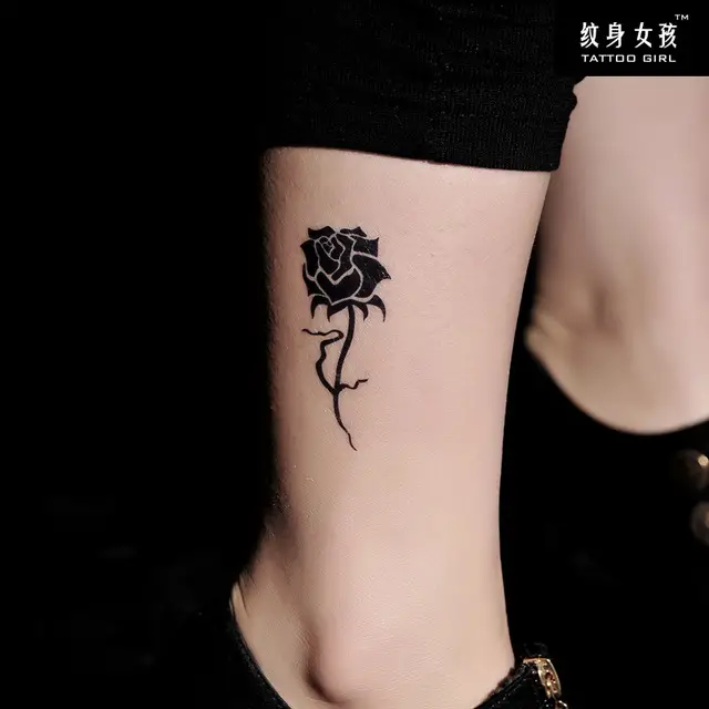 Rosas Pretas Tatuagem Flores Cultura Mix